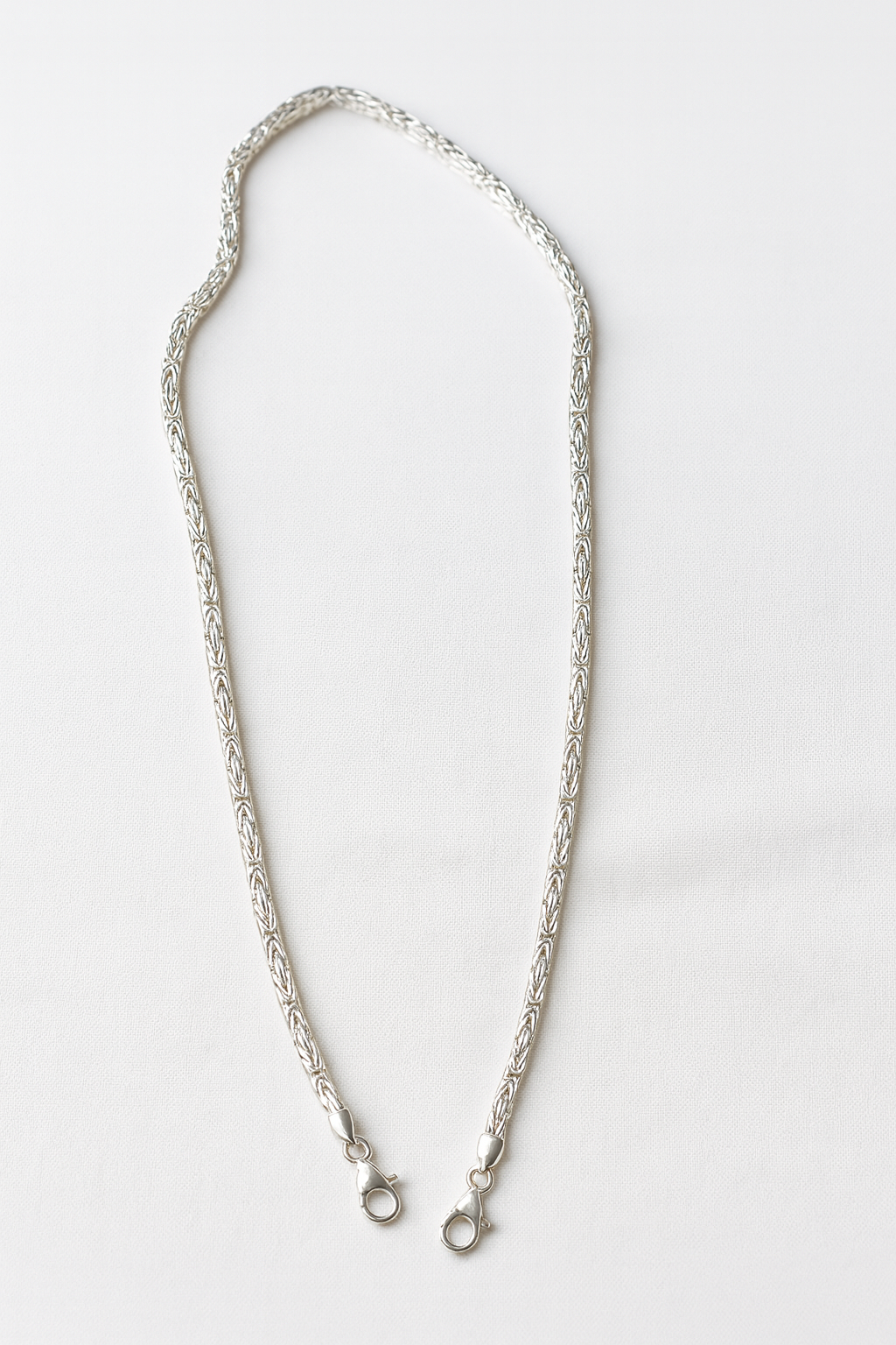 Byzantine Silver Necklace – 2.5 mm