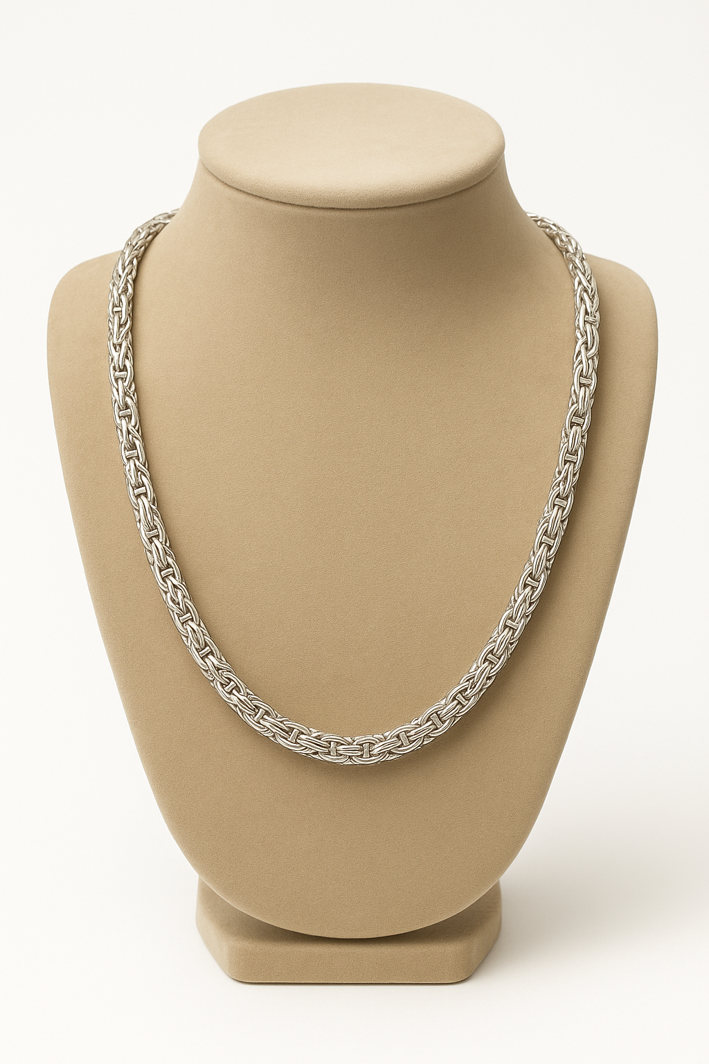 Byzantine Silver Necklace – 2.5 mm